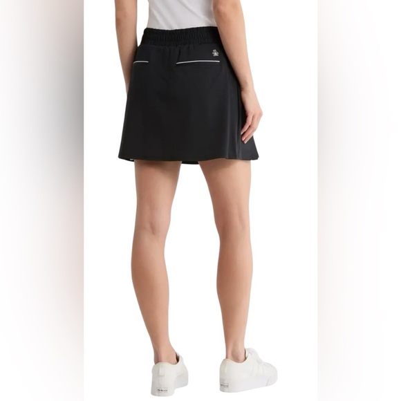 NWT Original Penguin Black with white trim penguin metal buttons Skort sz large - Picture 2 of 11